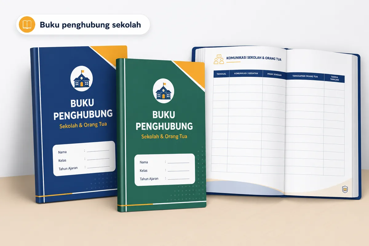 Contoh buku penghubung sekolah dan halaman komunikasi orang tua siswa